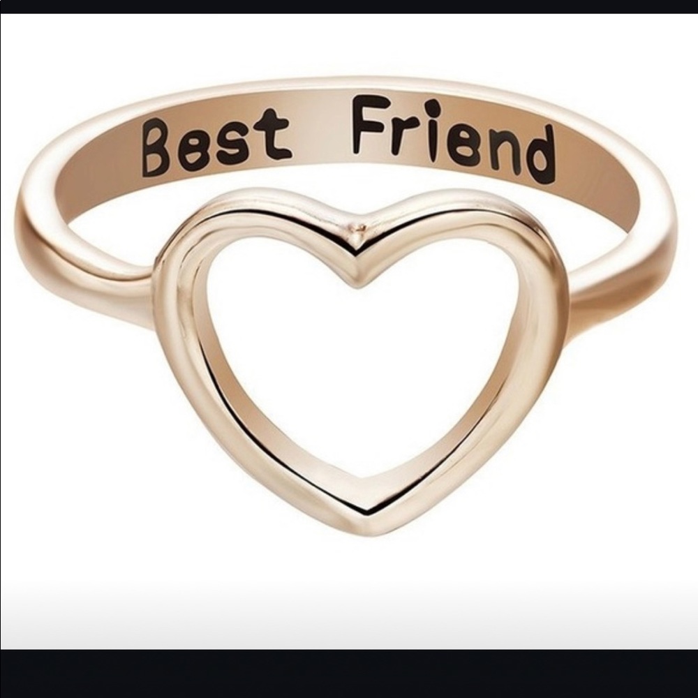 *Last One*  Best Friend Heart Ring - Picture 2 of 14